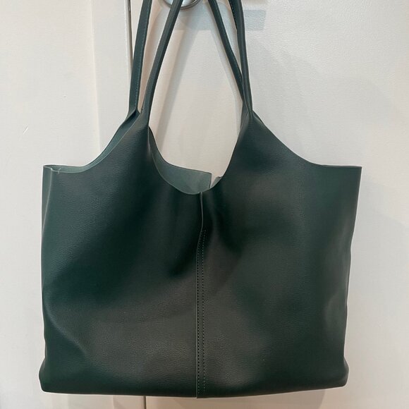 Anthropologie Jennings Tote - Emerald Green - Picture 1 of 5